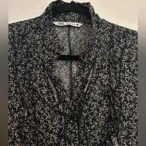 ZARA Shelly Floral Button-down Maxi Dress - Size Large